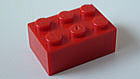 LEGO　レゴブロック2x3赤