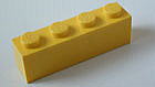 LEGO　レゴ　ブロック１ｘ４黄色