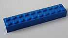 LEGO　パーツ　ブロック　2x10青