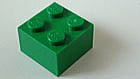 LEGO　パーツ　ブロック　２ｘ２緑