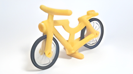 LEGO　レゴ パーツ　ミニフィグ用パーツ 自転車（黄色）　4719c02