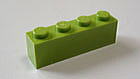 LEGO　レゴ　ブロック　１ｘ４ ライムグリーン