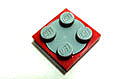 LEGO　レゴ　パーツ　ターンテーブル2x2赤/旧灰