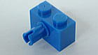 LEGO　パーツ　ブロック　１ｘ２横ペグ付き　青