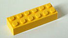 LEGO　レゴ　ブロック２ｘ６黄色