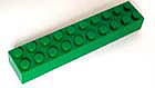 LEGO　パーツ　ブロック　２ｘ１０緑