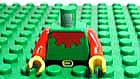 LEGO　レゴ　パーツ　ミニフィグ　ボディ　フォレストマン赤