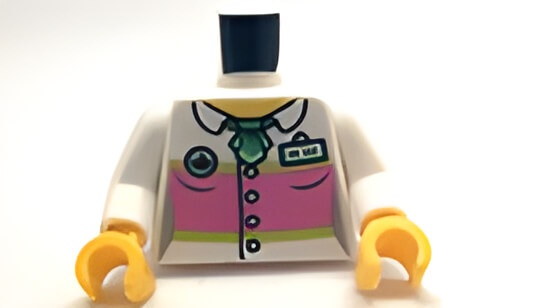 ���S(LEGO)�p�[�c �~�j�t�B�O/ �A�C�e��973pb1935c01 t188 �l�[���o�b�W�ƃX�g���C�v�V���c/�� ���F�n���h