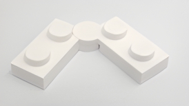 LEGO　レゴ パーツ　ヒンジパーツ　ヒンジ1ｘ2+1ｘ2　白　2429　2430