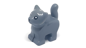 LEGO　レゴ パーツ　動物系パーツ　子猫　（ダークグレー）　80686pb01