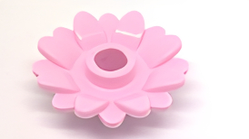 LEGO　レゴ パーツ　植物　2ｘ2　ひまわり（ブライトピンク）　6901