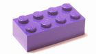 LEGO　レゴ　ブロック　2ｘ4　ダークパープル