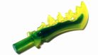 LEGO　レゴ　ミニフィグ用アクセサリー　武器　諸刃の剣　トランスグリーン