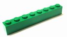 LEGO　パーツ　ブロック　1ｘ8緑