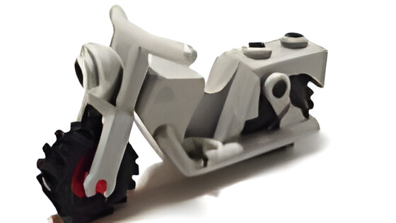 ���S(LEGO) �p�[�c �A�C�e��No�Fx81c01�@���[�^�[�o�C�N�@�N���b�V�b�N�@���S�@�����C�g�O���[