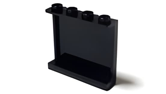 レゴ LEGO パーツ パネル アイテムNo:60581 パネル1ｘ4ｘ3/サイドサポート/黒