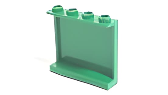 レゴ LEGO パーツ パネル アイテムNo:60581 パネル1ｘ4ｘ3/サイドサポート/緑