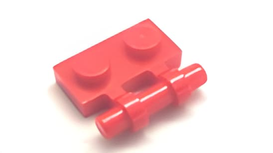 レゴ LEGO パーツ プレート アイテムNo:3839b プレート/赤/1ｘ2サイドバー