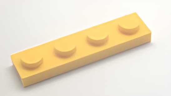 レゴ LEGO パーツ プレート アイテムNo:3710 プレート/黄色/1ｘ4
