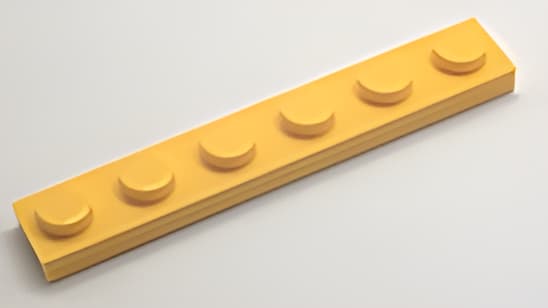 レゴ LEGO パーツ プレート アイテムNo:3666 プレート/黄色/1ｘ6