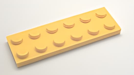 レゴ LEGO パーツ プレート アイテムNo:3795 プレート/黄色/2ｘ6