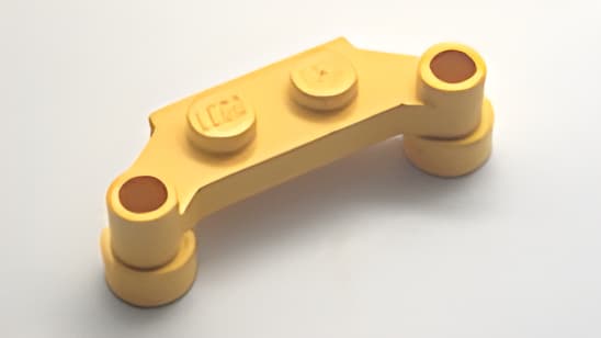 レゴ LEGO パーツ プレート アイテムNo:4590 プレート/黄色/1ｘ2両側に2/3ポッチ