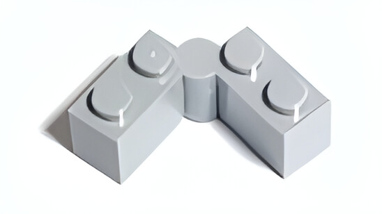  ���S(LEGO) �p�[�c �A�C�e��No�F3830c01 �q���W �u���b�N 1��2+1��2 �V���C�g�O���[