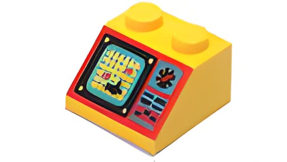 レゴ LEGO パーツ 部品 プリント アイテムNo:3039pb019 45度/2ｘ2/アクアゾーン＃2/黄色