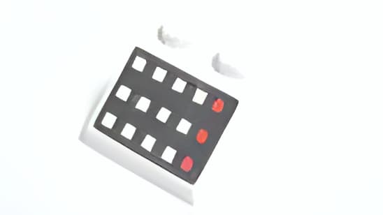 レゴ LEGO パーツ 部品 プリント アイテムNo:3039p32 45度/2ｘ2/赤白のランプ柄/白