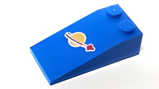 レゴ LEGO パーツ 部品 プリント アイテムNo:30363pb021 18度4ｘ2クラッシックムーン柄/青