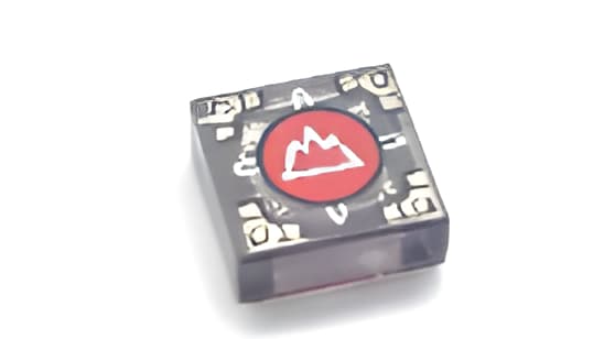 レゴ LEGO パーツ 部品 プリント アイテムNo:3070pb366 タイル/1ｘ1/アルボレアのシンボルと金色の模様