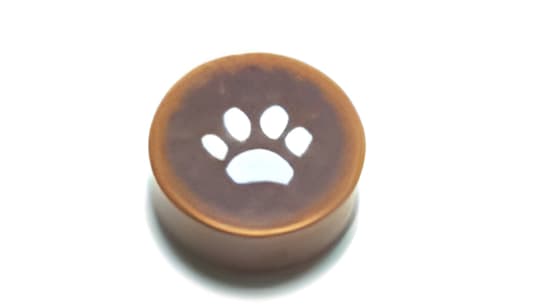 レゴ LEGO パーツ 部品 プリント アイテムNo:98138pb055 タイル/ラウンド1ｘ1/アニマルPAW/ミディアムダークフレッシュ