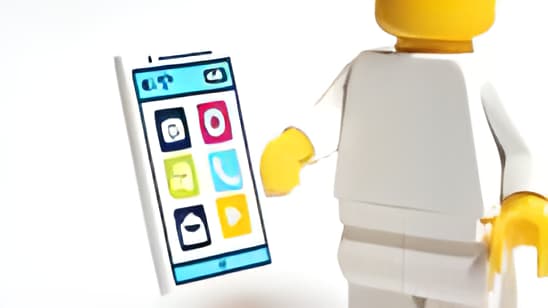 レゴ LEGO パーツ 部品 プリント アイテムNo:24093pb014 タブレットコンピュータ/白