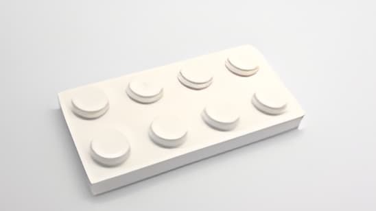 レゴ LEGO パーツ プレート アイテムNo:3020 プレート/白/2ｘ4