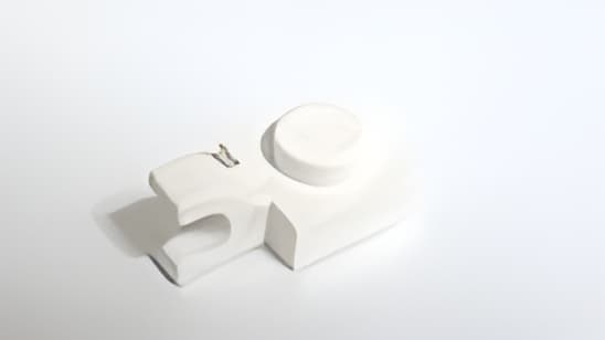 レゴ LEGO パーツ プレート アイテムNo:6019 プレート/白/1ｘ1水平クリップ