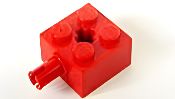 レゴ(LEGO) パーツ アイテムNo:6322 ブロック　2ｘ2  横ペグ付　赤