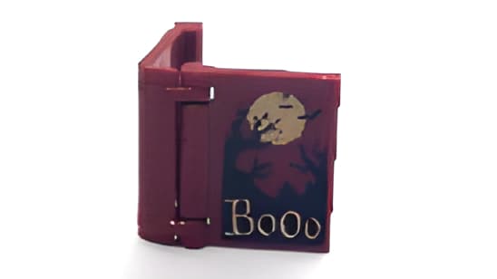 レゴ LEGO パーツ 部品 プリント アイテムNo:24093pb095 本 (ヒンジタイプ) ゴールドムーン Booo/ダークレッド