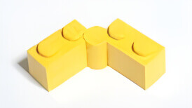  ���S(LEGO) �p�[�c �A�C�e��No�F3830c01 �q���W �u���b�N 1��2+1��2 ���F 